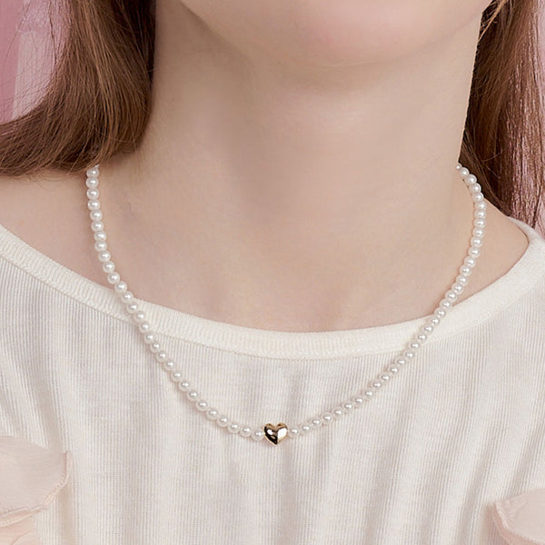 sweetheart pearl necklace
