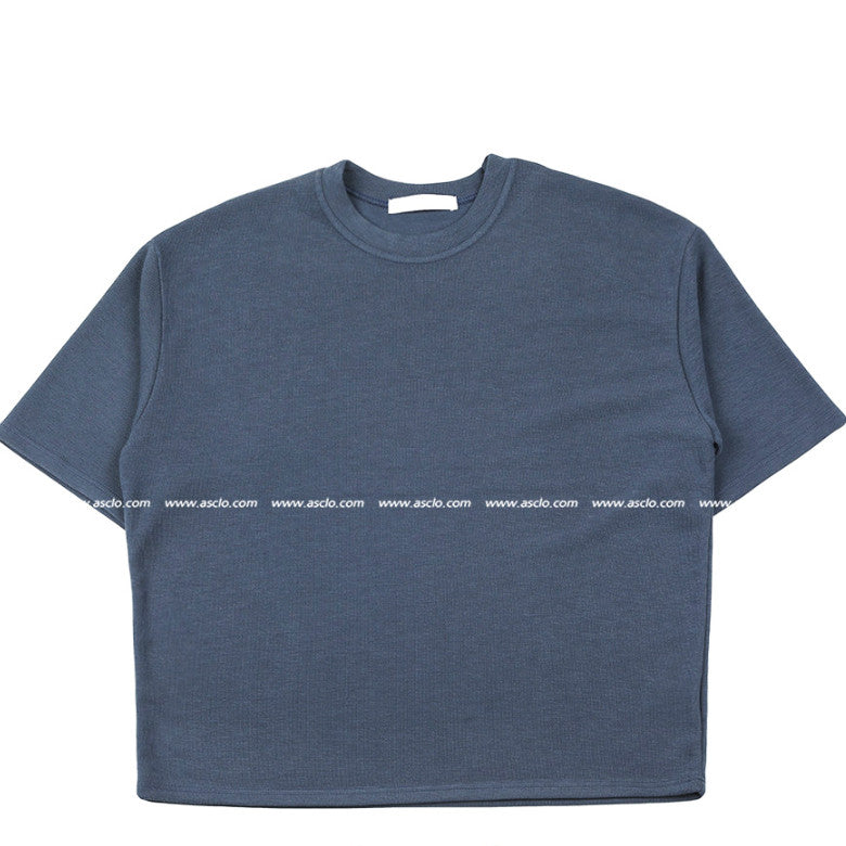 Never Sports Knit Tension Short Sleeve T Shirt (9color) (6554126024822)