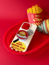 [Glossy case epoxy grip talk set] Happy Burger Club