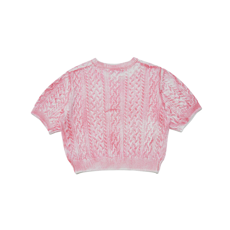Pink Painting Cropped Knit (6581906964598)