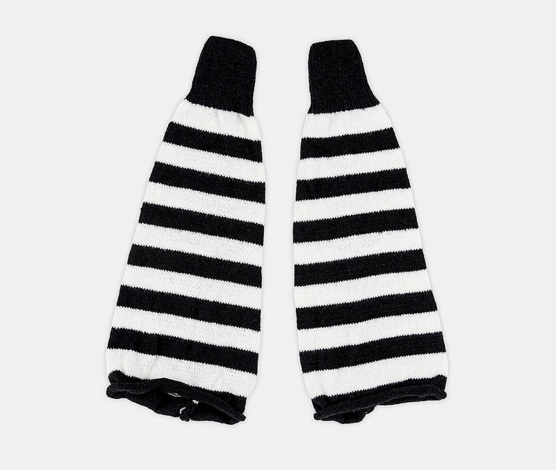 ストライプニットレッグウォーマー/Stripe knit leg warmer