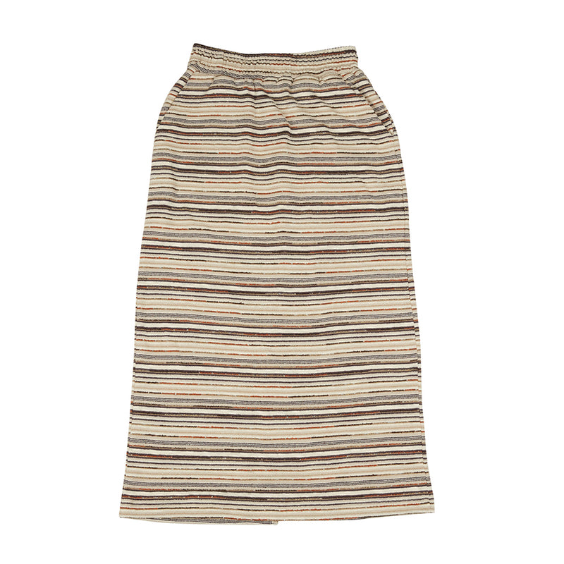 ストライプニットスカート / Stripe Knit Skirt [Beige]