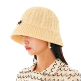 リボンサマーニットハット / Ribbon Summer Knit Hat [Beige]