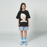 バブル半袖Tシャツ/ADLV BABY FACE SHORT SLEEVE T-SHIRT BLACK BUBBLE