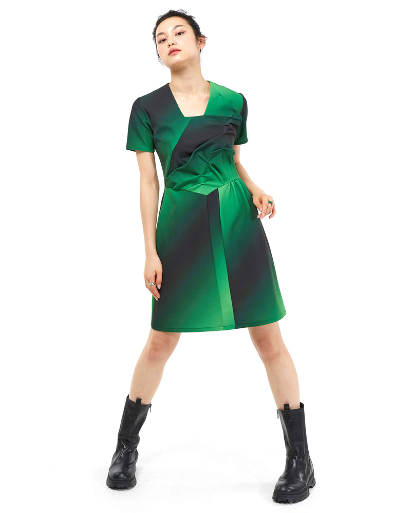 グラディエントドレス/DOZI - Gradient Dress _ Green