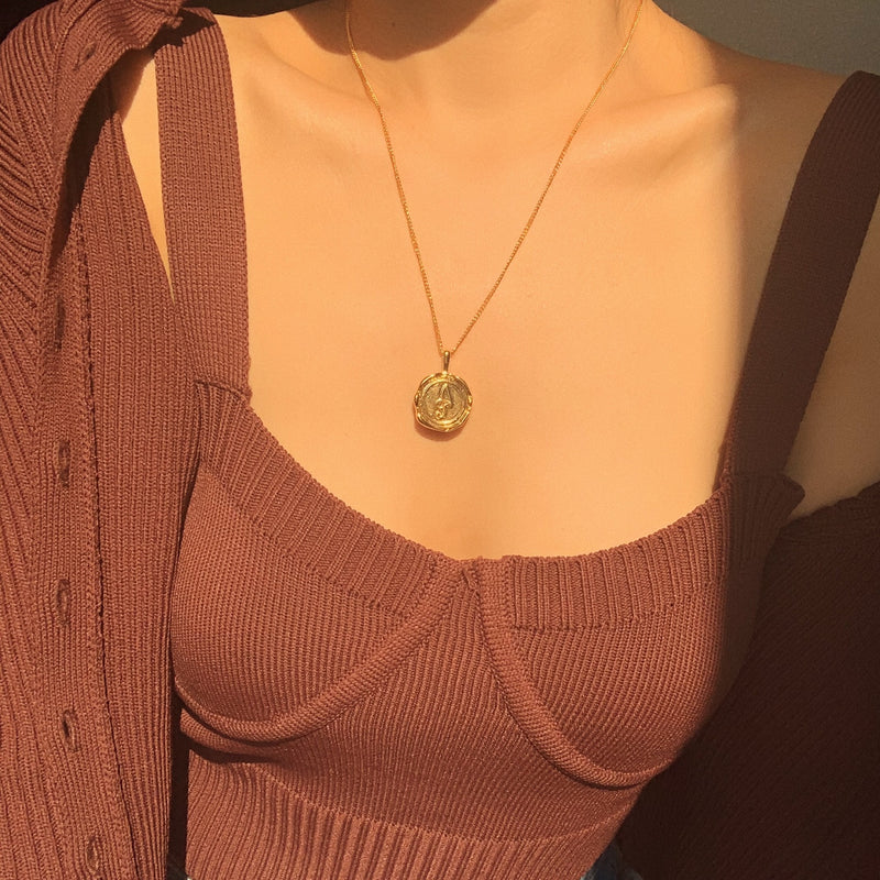 Amour Coin Necklace (6572479643766)