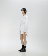 Pullover Mini Shirts One-piece / WHITE (6605768622198)