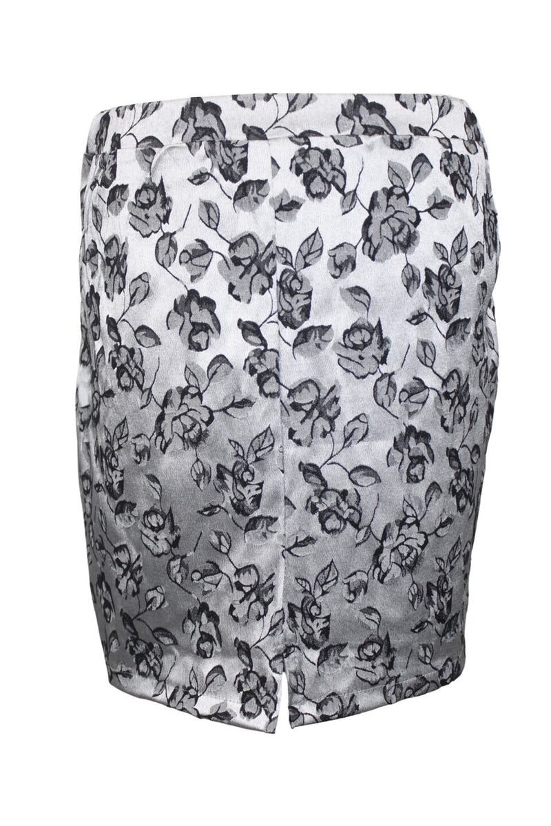 ローズサテンスカート / Miae rose satin set - skirt (silver)
