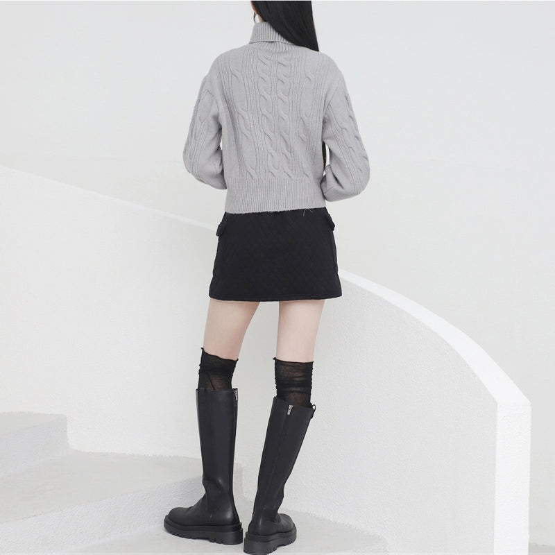 ロザキルトポケットスカート / Rosa quilted pocket skirt