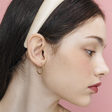 ライトフープピアス/light hoop earring