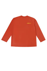 ロゴオーバーフィットラッシュロングスリーブTシャツ/logo overfit rash long sleeve T-shirt (orange)