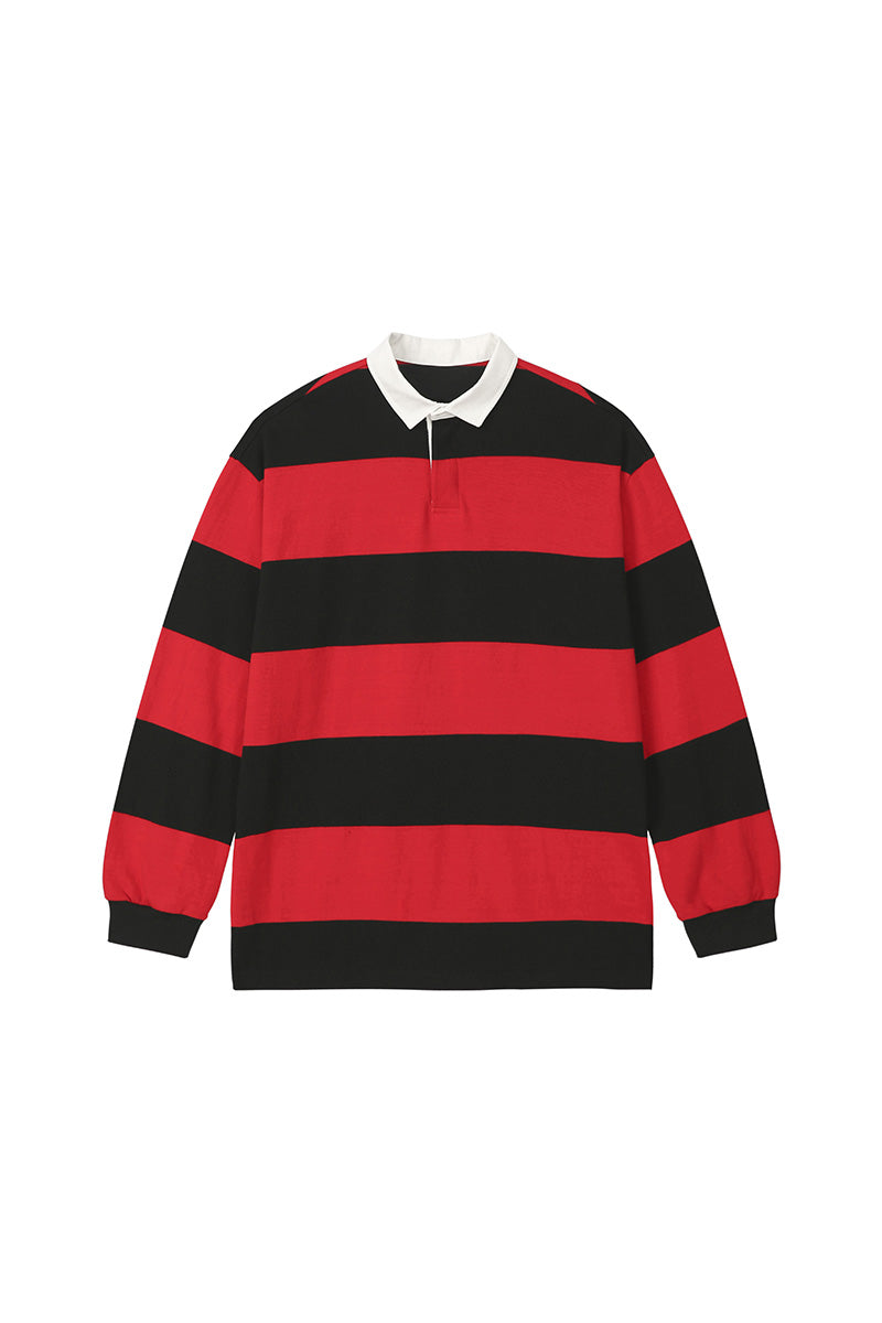 01ヘルボーイラグビーシャツ / 0 1 hell boy rugby shirt (4579918774390)
