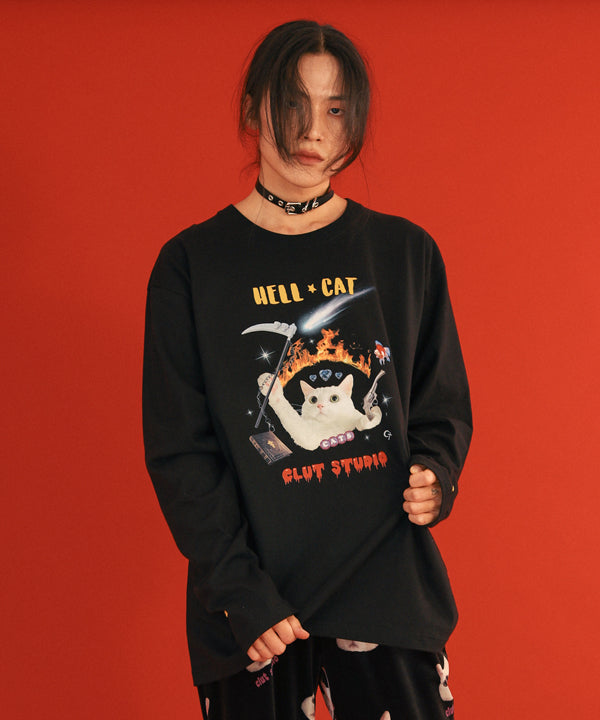 02ヘルキャットTシャツ / 0 2 hell cat t-shirt