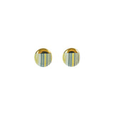 2021 Pantone Stratum daily round earring (YG) (6641895473270)