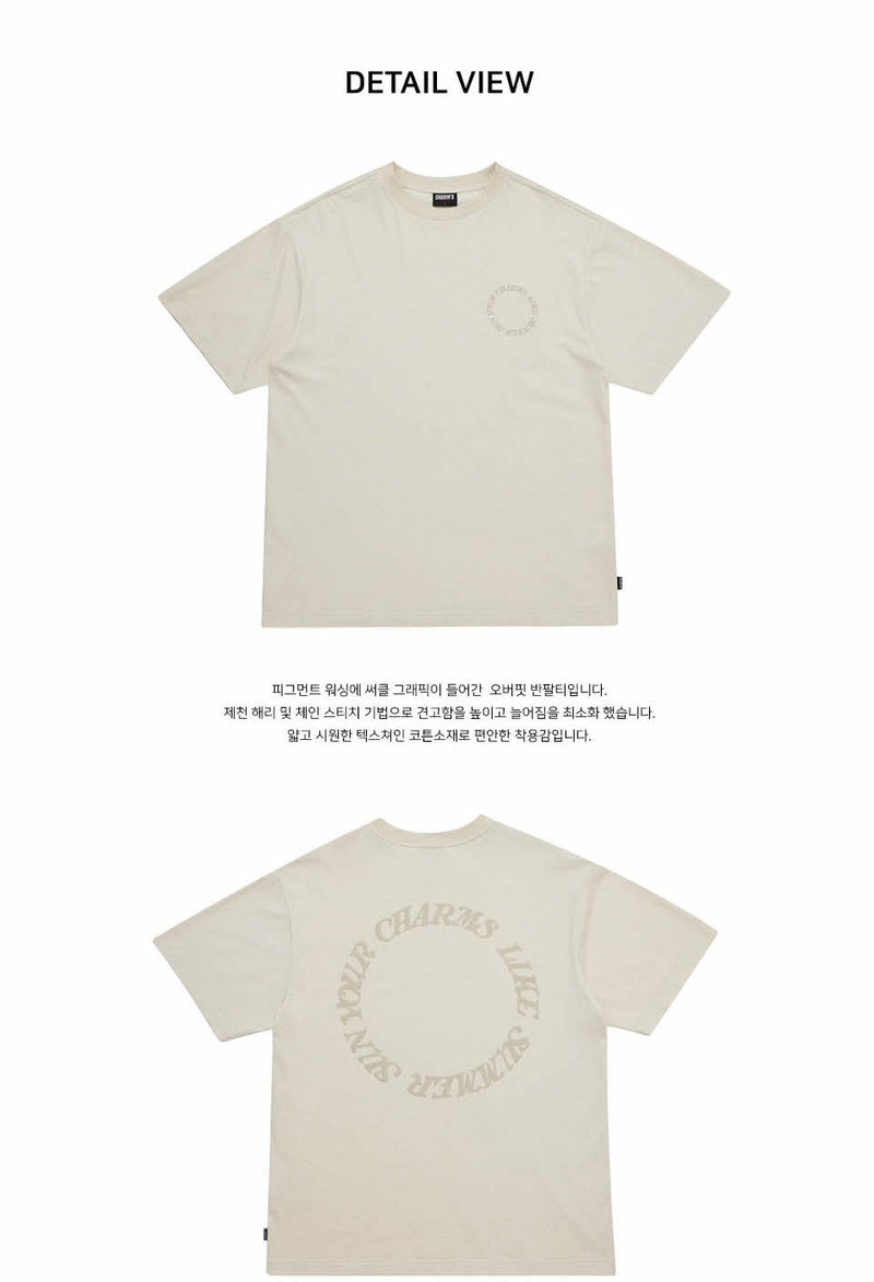 サークル ピグメント Tシャツ / CHARMS CIRCLE PIGMENT T-SHIRT BE