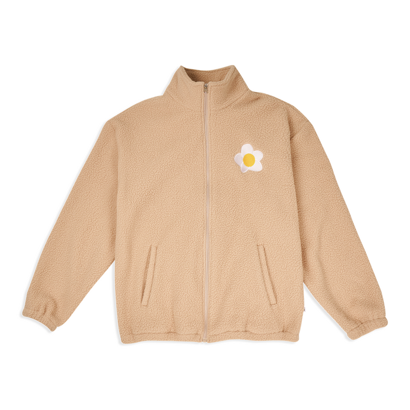 Flower Fleece Jacket Begie (4600440029302)