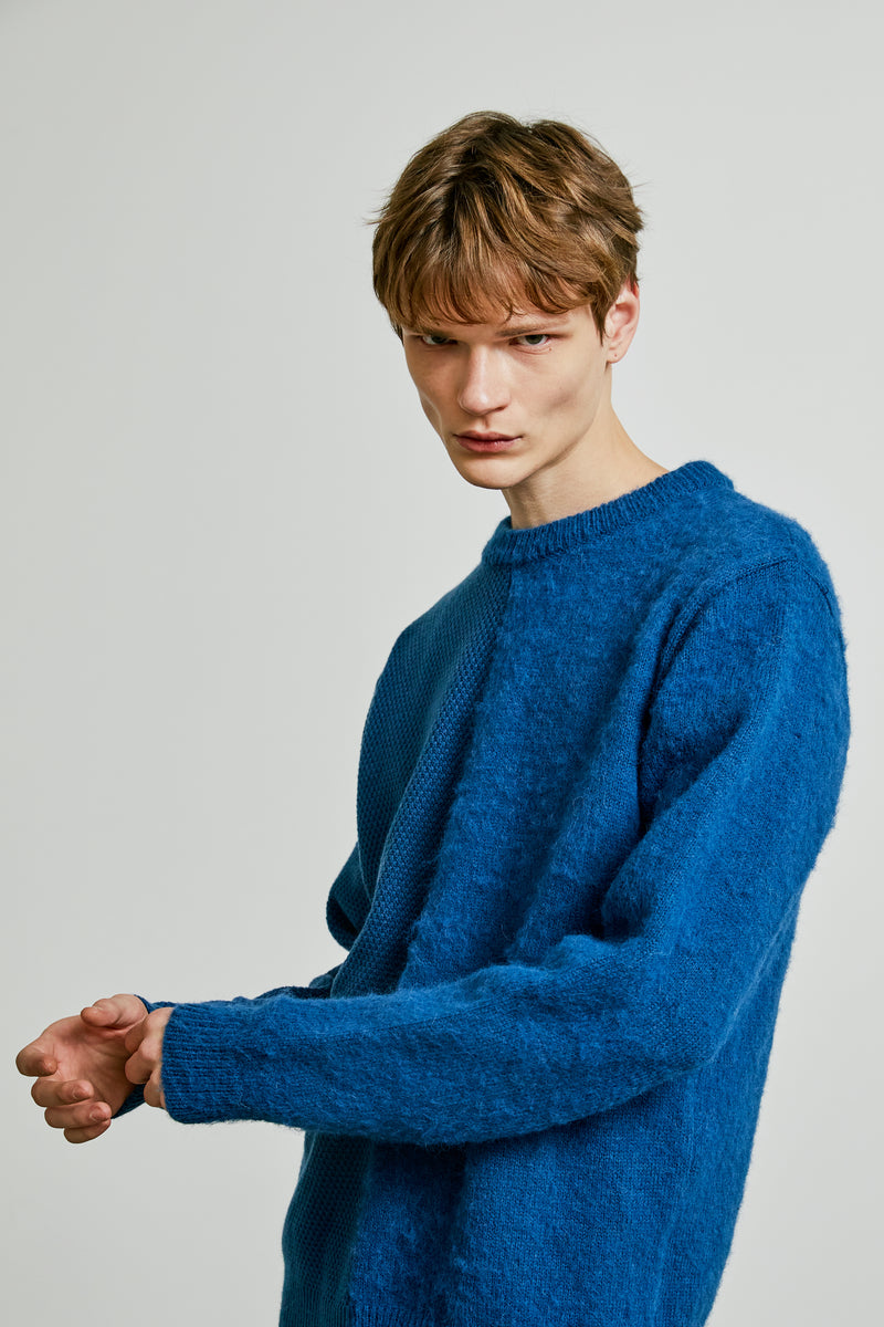 division mohair & soild knit blue (6615479517302)