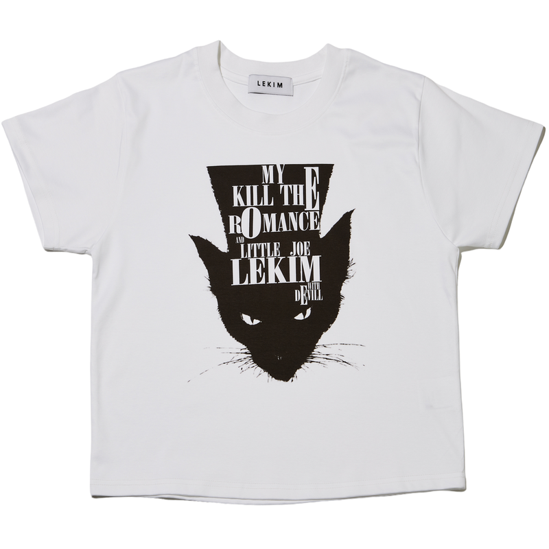 デビルキャットTシャツ/LEKIM DEVILL CAT T-SHIRT WHITE (WOMAN)