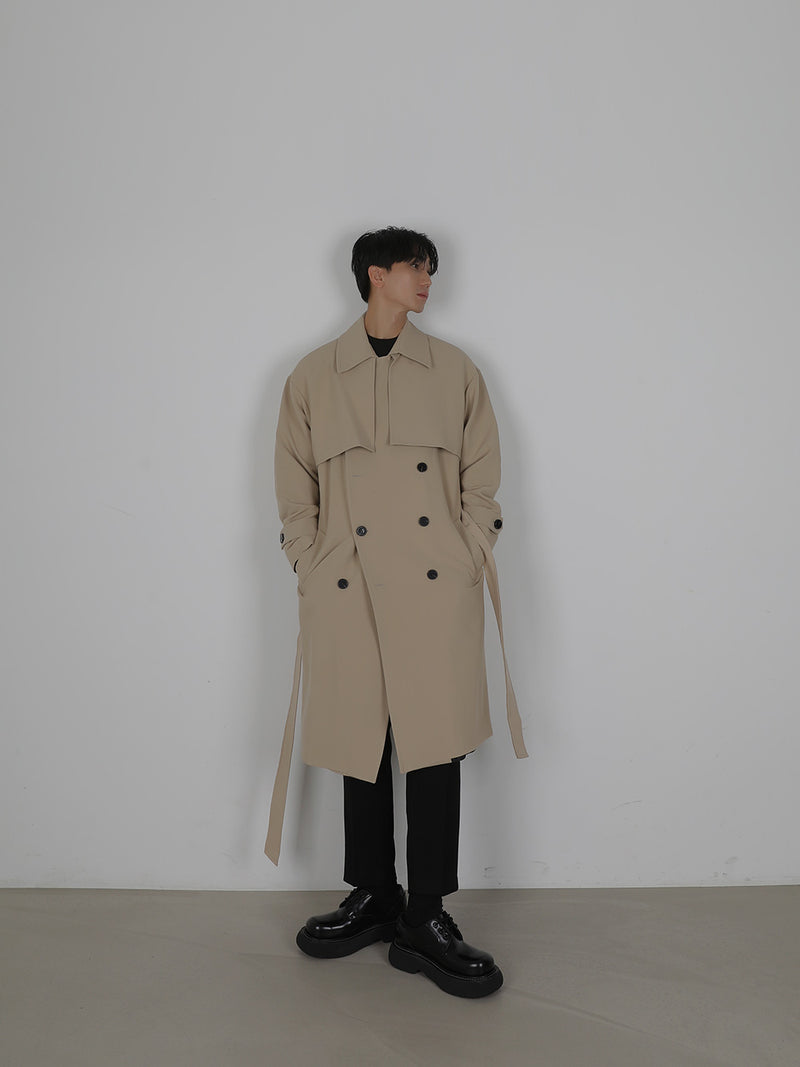 Robe Dio Trench Coat (3color) (6601481224310)