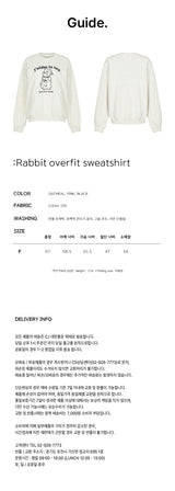 Rabbit overfit sweatshirt