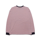 21SS CLEARLABEL STRIPE L/S TEE(PINK) (4644324311158)