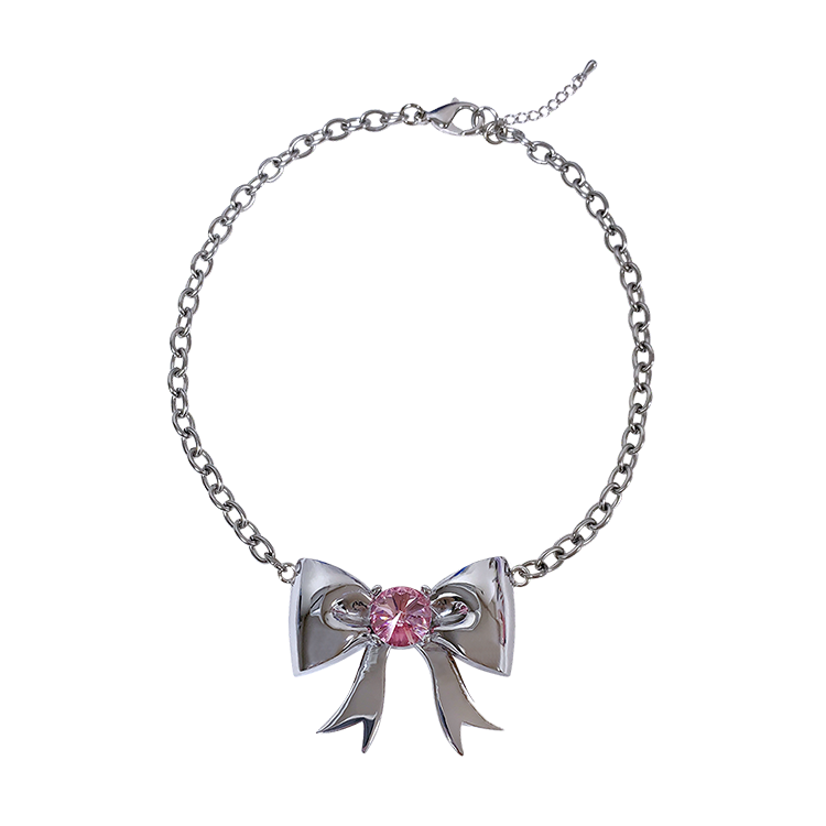 ビッグリボンネックレス / Big ribbon necklace