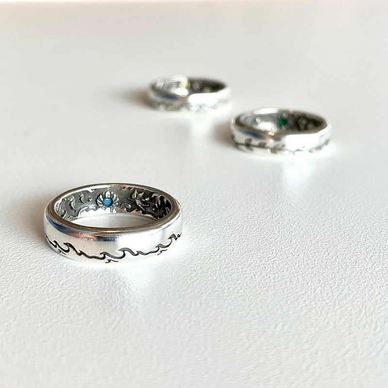 オーシャンフェアリーリング / Ocean fairy silver ring