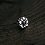 サンライトS1ジェムストーンシルバースタッズイヤリング / Sunlight-S1 Gemstone silver stud earring (4593355817078)