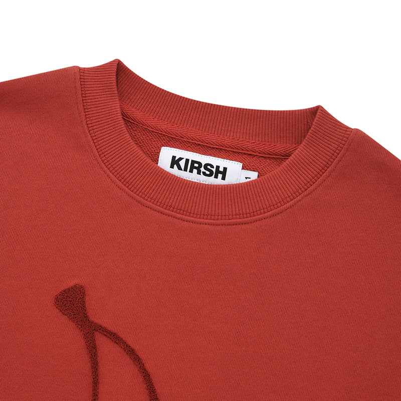 ビッグチェリークロップスウェットシャツ／BIG CHERRY CROP SWEATSHIRT [DARK RED] – 60%  SIXTYPERCENT
