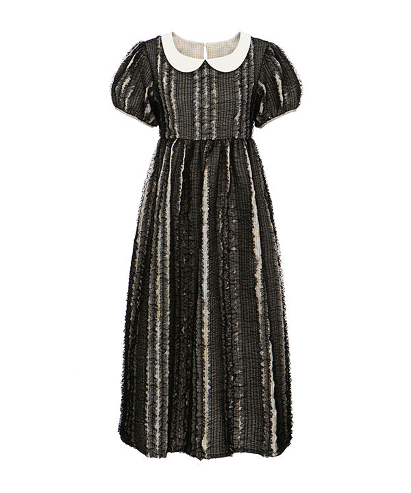 パフスリーブレースドレス / puff sleeve lace dress