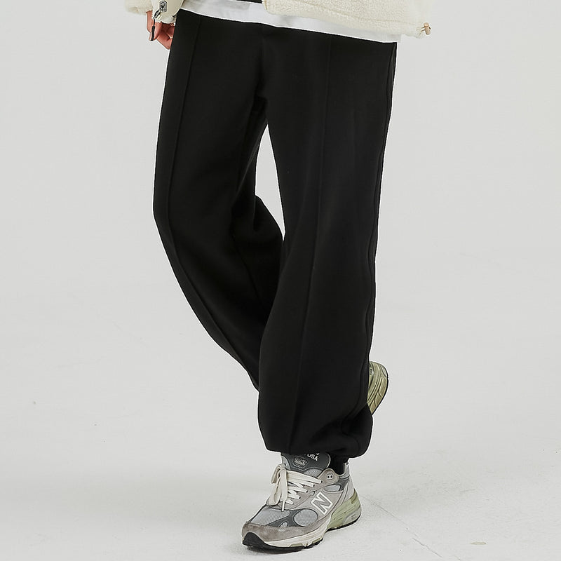 [winter] wide sweat pintuck jogger pants (CP0181) (6595272540278)