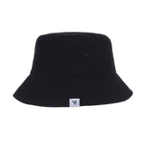 Herringbone label bucket hat