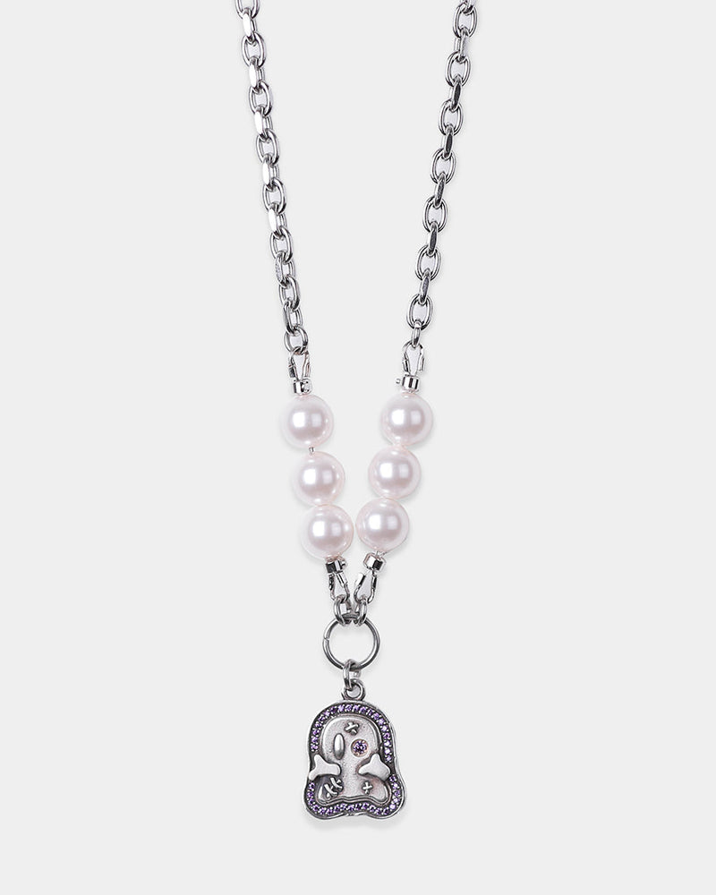 ステッチゴーストネックレス/Stitch ghost necklace