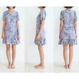 [Wrap Dress] Dahila - Lilac (6626235056246)