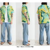 [Hawaiian Shirt] Life in Travel-Tie-dye Purple (6626232434806)