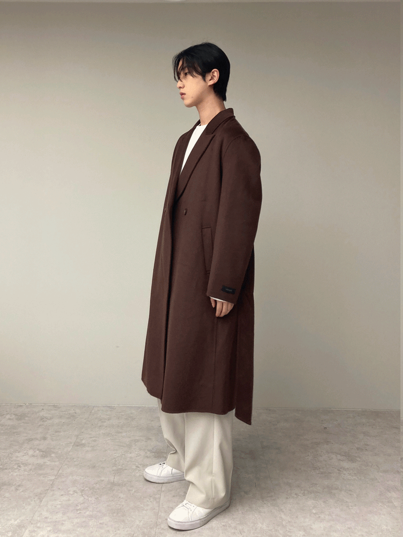 ハンドメイドロングコート/Handmade long coat (3color) – 60