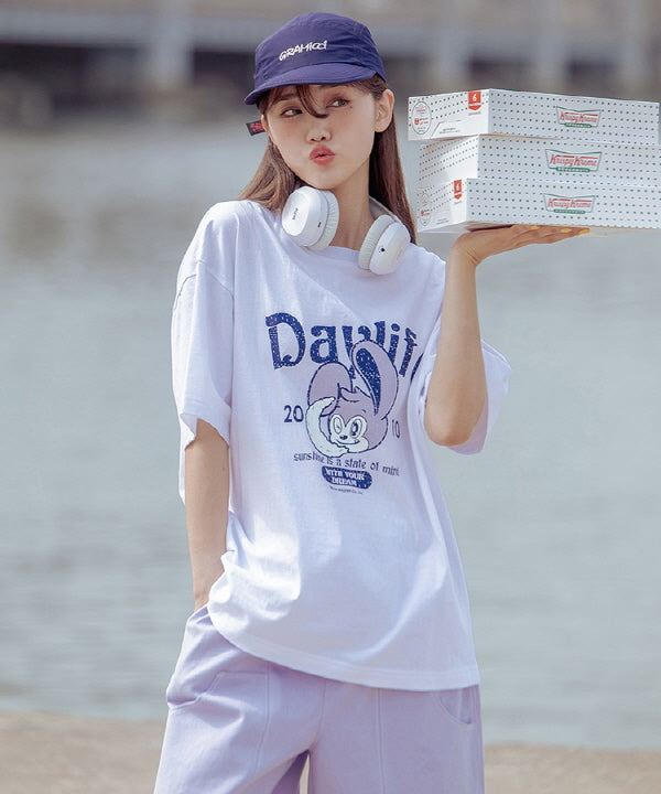 デイニーハーフTシャツ/DAYLIFE DAINY HALF T-SHIRT (WHITE)