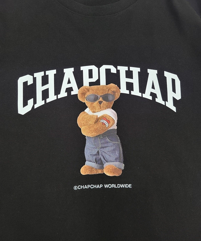 ベアチャップロゴTシャツ / Bear chap logo tee(Black)