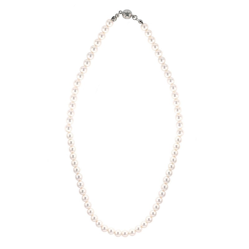ワンタッチデイリースワロフスキーパールネックレス/Onetouch Daily Swarovski Pearl Necklace(6mm)