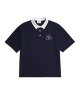 ロゴラグビーTシャツ/DAYLIFE LOGO RUGBY T-SHIRT (NAVY)