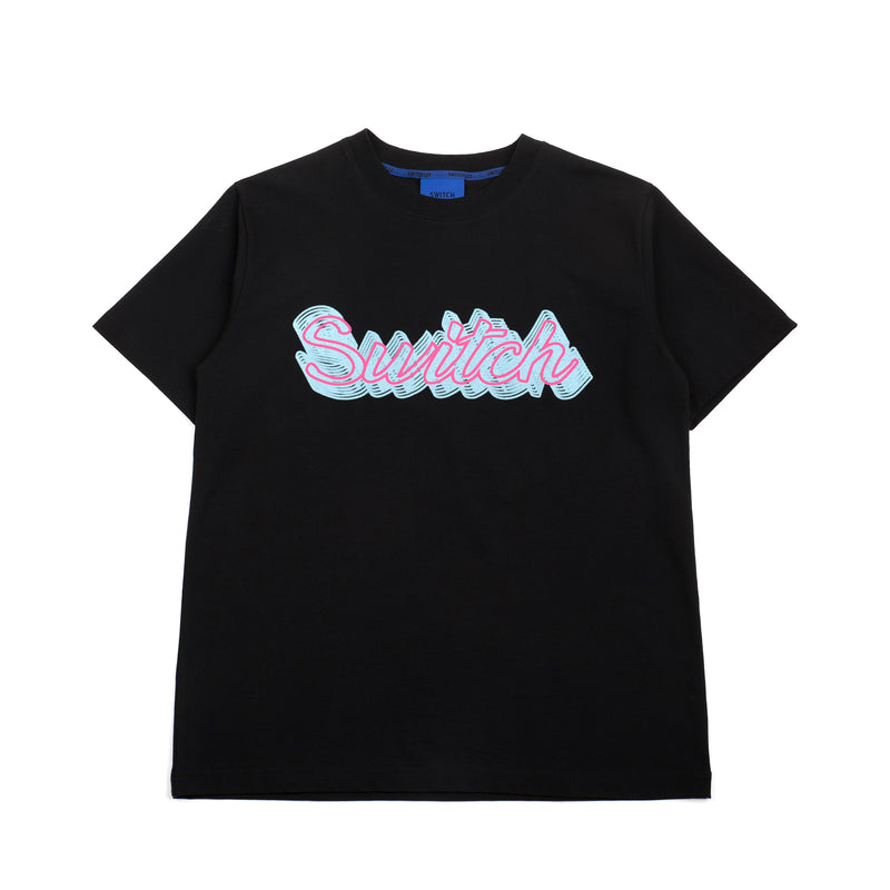 スイッチネオンサインTシャツ/SWITCH NEON SIGN T-SHIRT_SWS4TS12BK