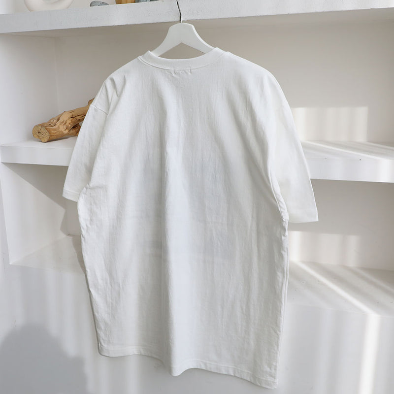 ASCLO バンドプリント半袖Tシャツ(2color)