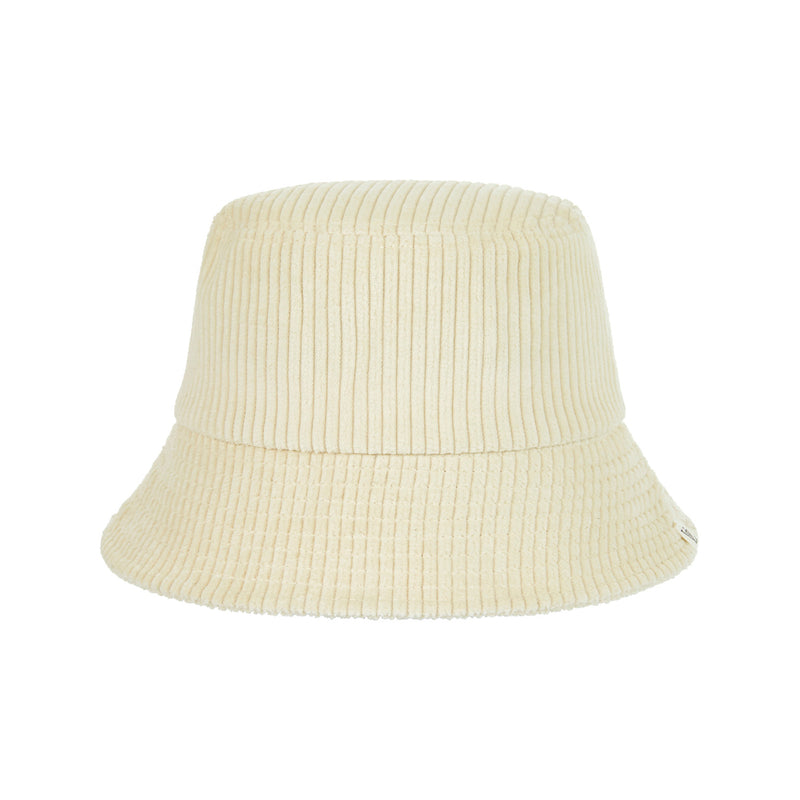 ワイドコーデュロイラベルバケトドハット/Wide Corduroy Label Bucket Hat Cream