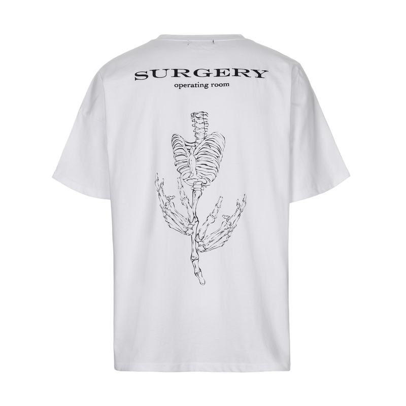 surgery bone flower T-shirts 'white'