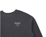 Pigment washed crewneck - Charcol (4622122123382)