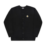 フラワードッツ 刺繡ニットカーディガン/Flower Dots Embroidered Knitwear Round Cardigan
