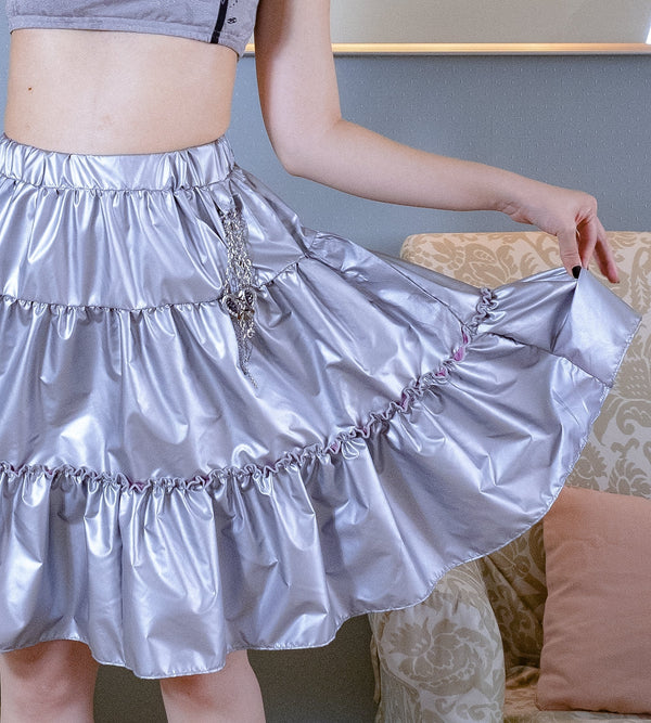 タイアードスカート / Silver Tiered Skirt