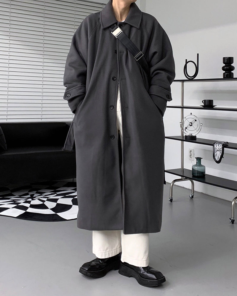 メゾンウールマックコート/SK Maison Wool Mac Coat (2 colors)