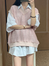 パーフェクトオーバーコットンシャツ / ASCLO Perfect Over Cotton Short Sleeve Shirt (5color)