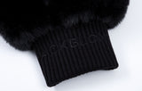 BBD Graffiti Logo Fur Hood Jacket (Black) (6653359718518)